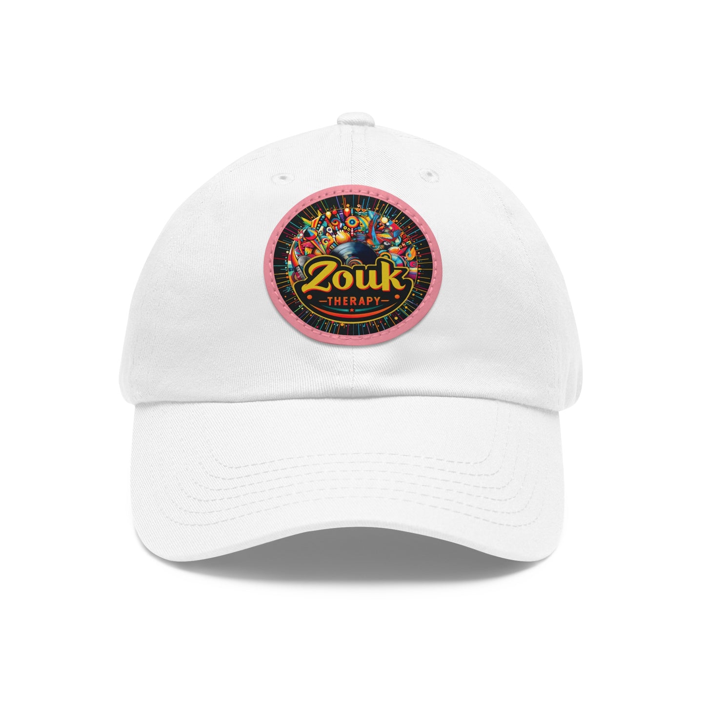 Casquette « Dad Hat » en cuir Zouk Therapy — Casquette pour festivals de musique et soirées