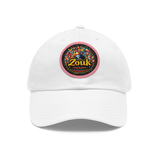 Casquette « Dad Hat » en cuir Zouk Therapy — Casquette pour festivals de musique et soirées