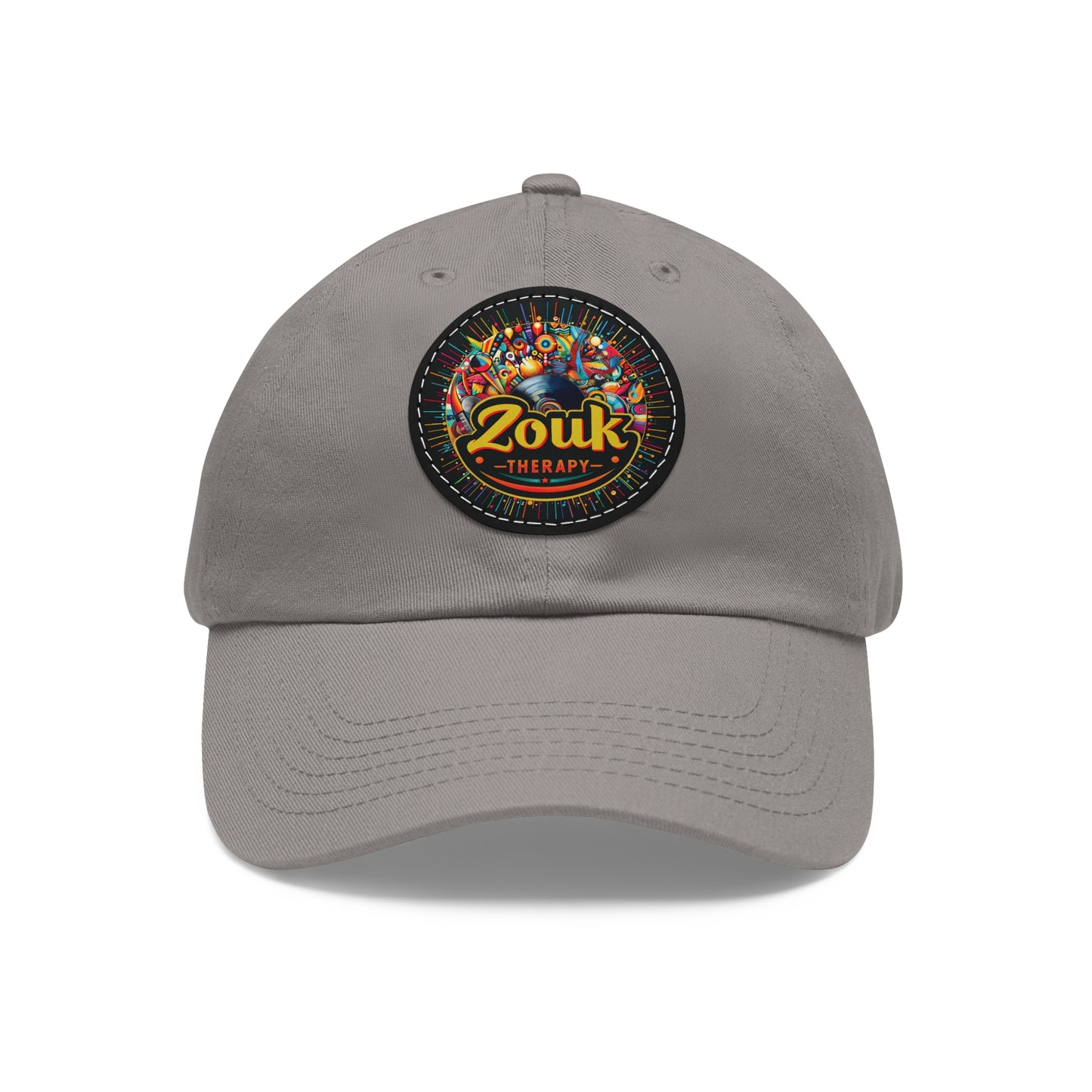 Casquette « Dad Hat » en cuir Zouk Therapy — Casquette pour festivals de musique et soirées