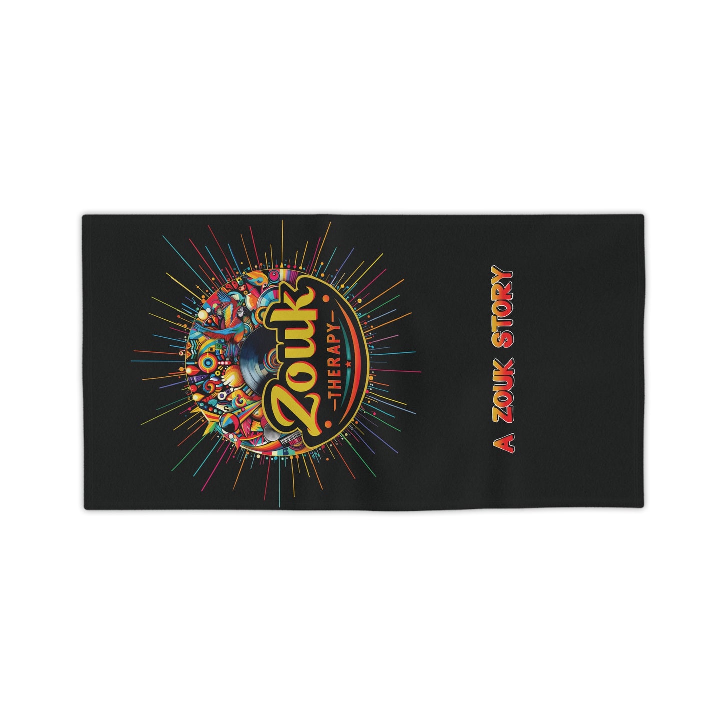 Serviette de plage Zouk Therapy « A Zouk Story » — Ambiance colorée pour le tour des yoles