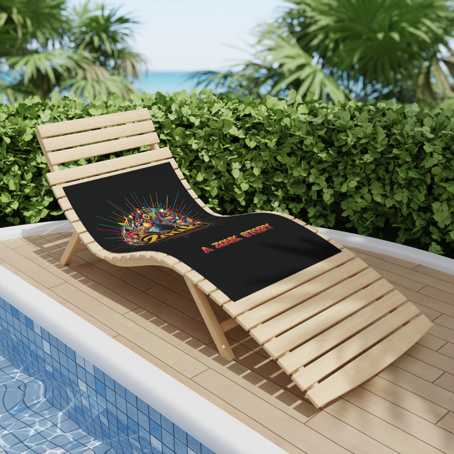 Serviette de plage Zouk Therapy « A Zouk Story » — Ambiance colorée pour le tour des yoles