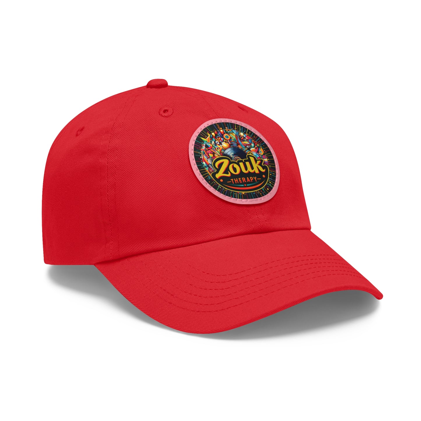 Casquette « Dad Hat » en cuir Zouk Therapy — Casquette pour festivals de musique et soirées