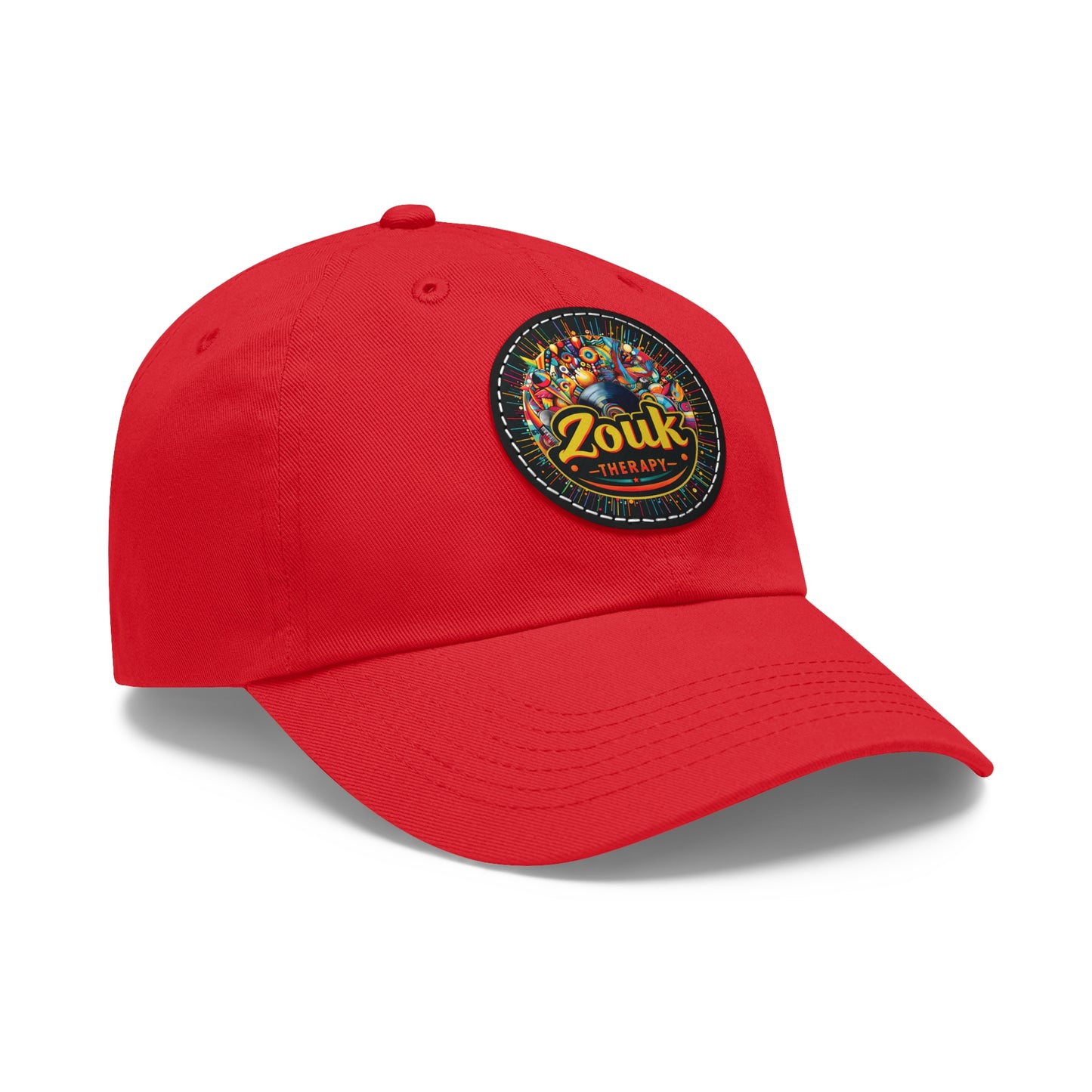 Casquette « Dad Hat » en cuir Zouk Therapy — Casquette pour festivals de musique et soirées