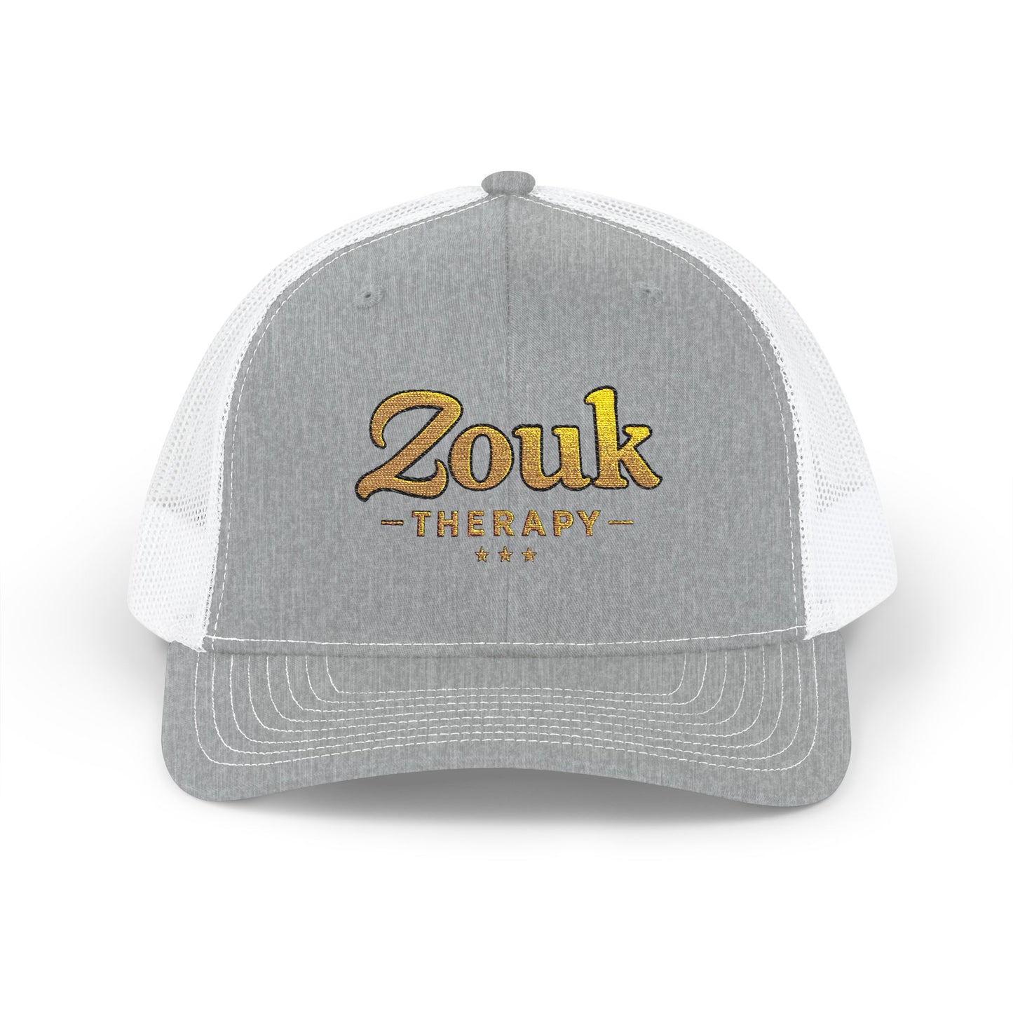 Casquette trucker Zouk Therapy — Casquette snapback avec inscription dorée pour les passionnés de danse