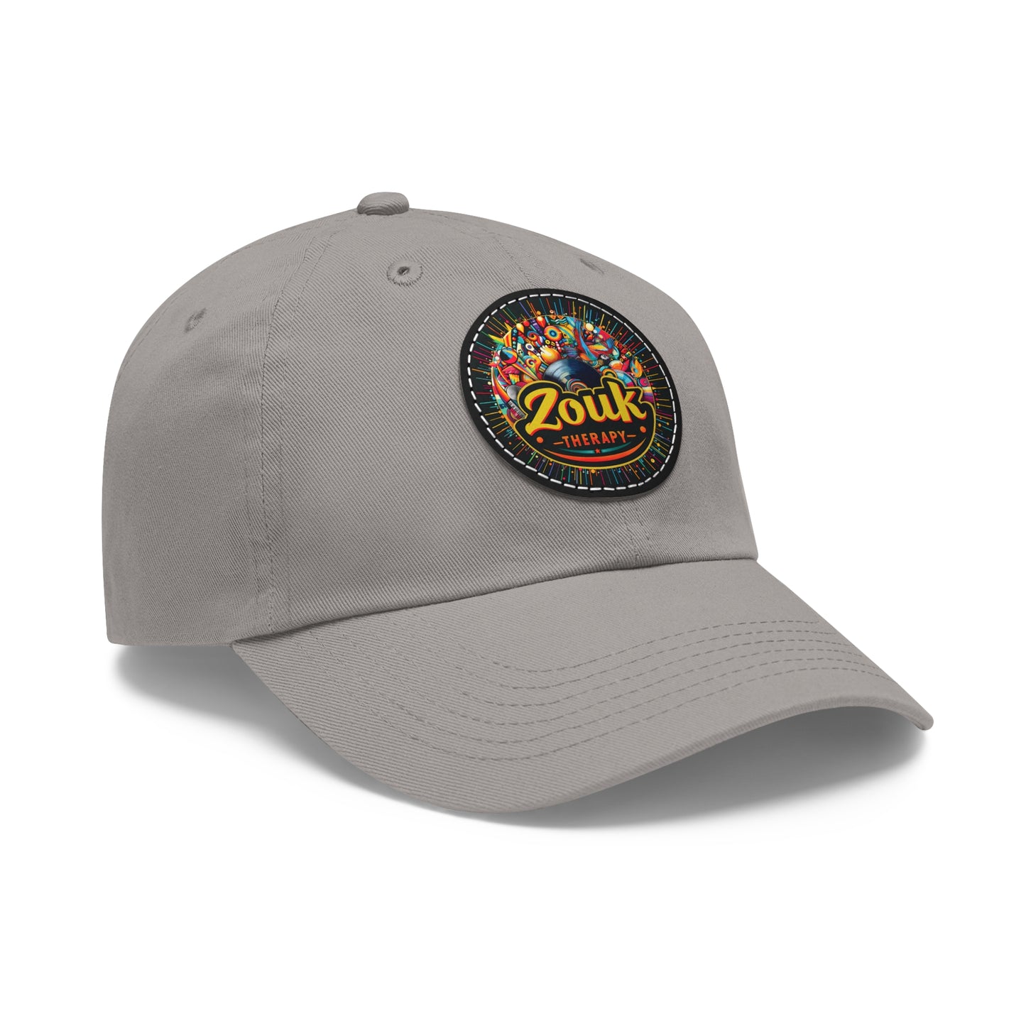 Casquette « Dad Hat » en cuir Zouk Therapy — Casquette pour festivals de musique et soirées