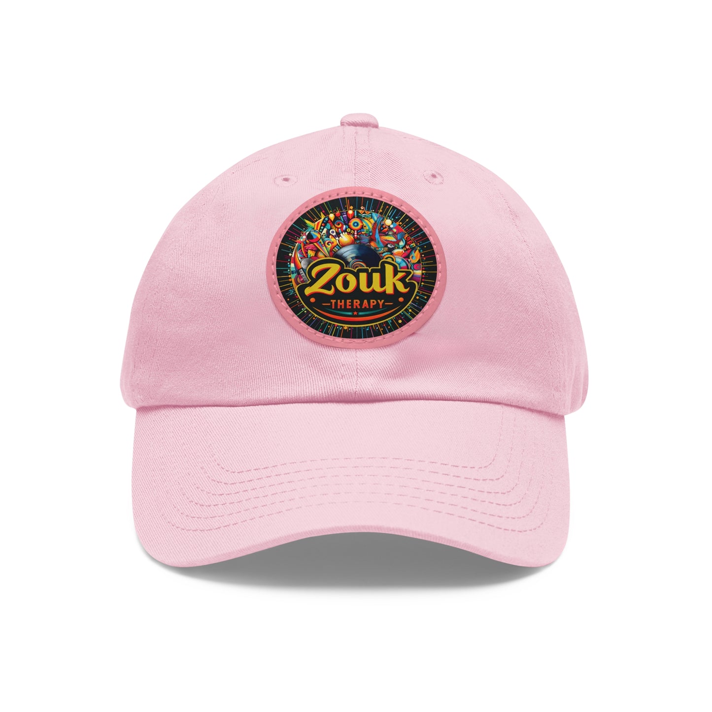 Casquette « Dad Hat » en cuir Zouk Therapy — Casquette pour festivals de musique et soirées