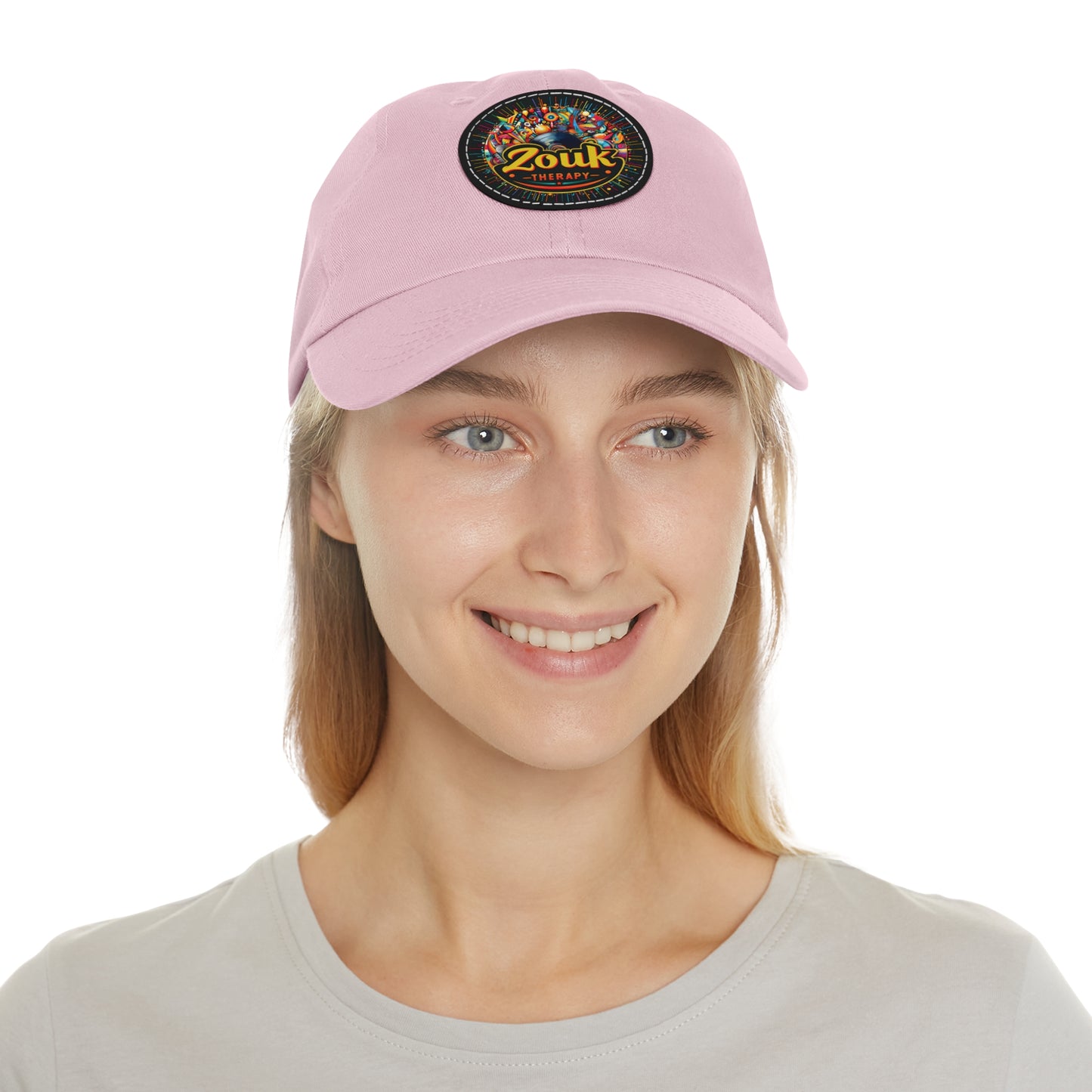 Casquette « Dad Hat » en cuir Zouk Therapy — Casquette pour festivals de musique et soirées