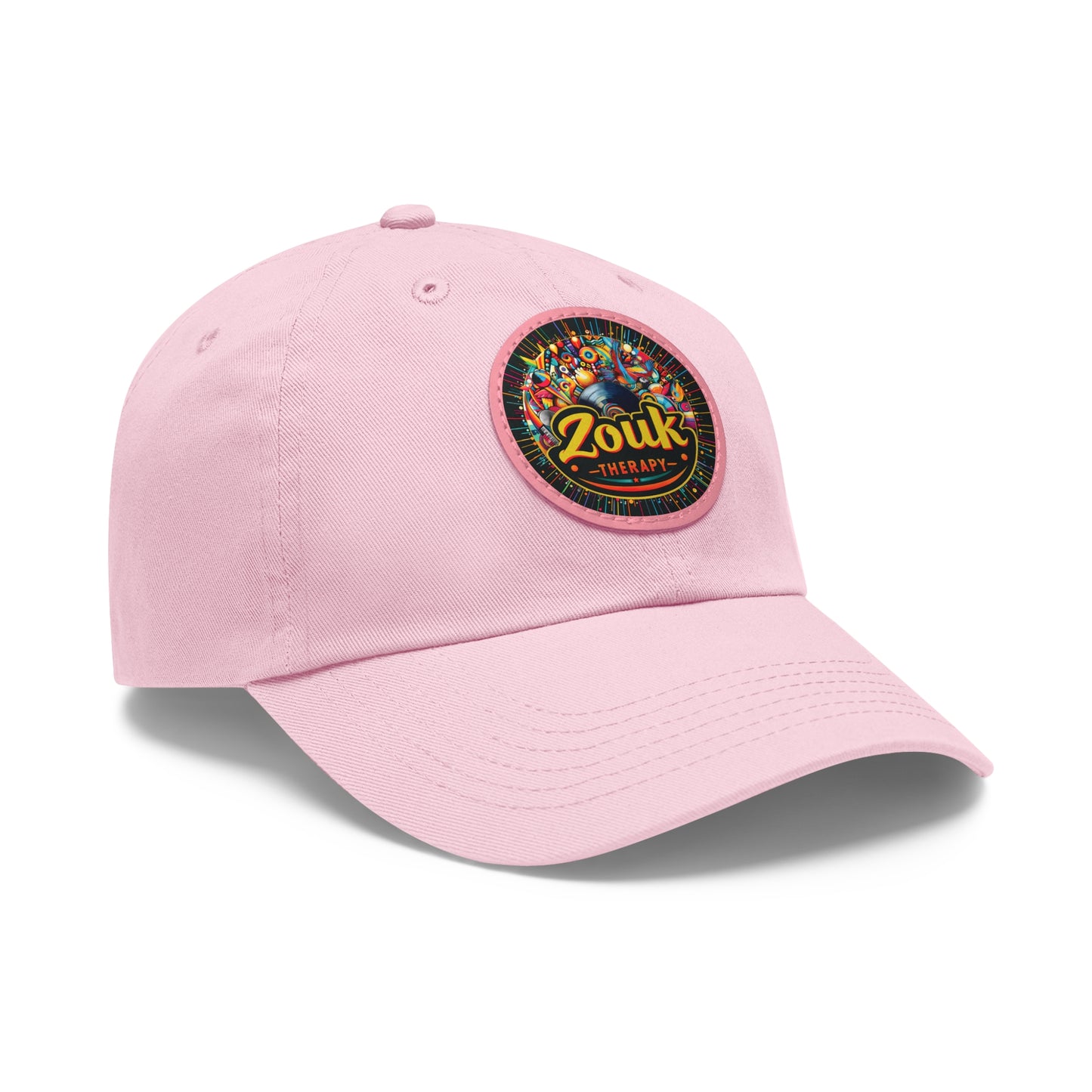 Casquette « Dad Hat » en cuir Zouk Therapy — Casquette pour festivals de musique et soirées