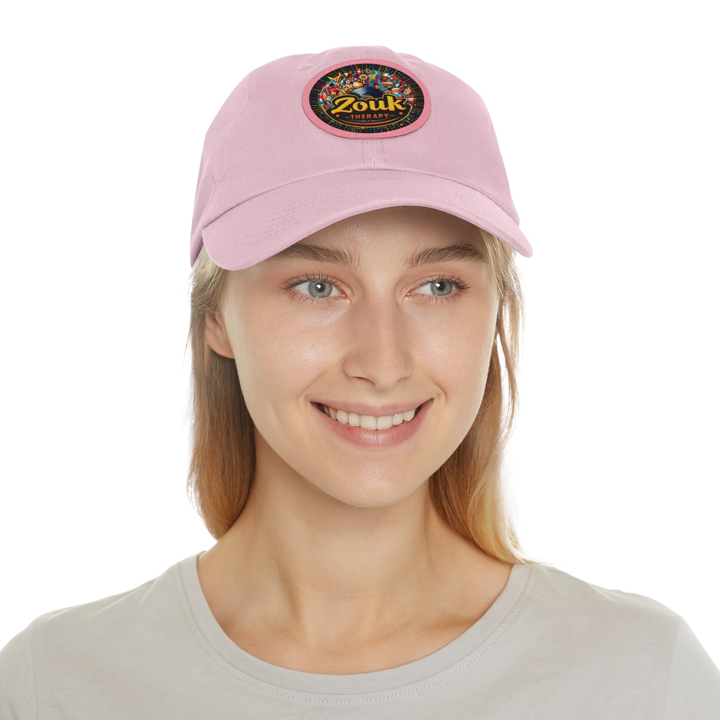 Casquette « Dad Hat » en cuir Zouk Therapy — Casquette pour festivals de musique et soirées