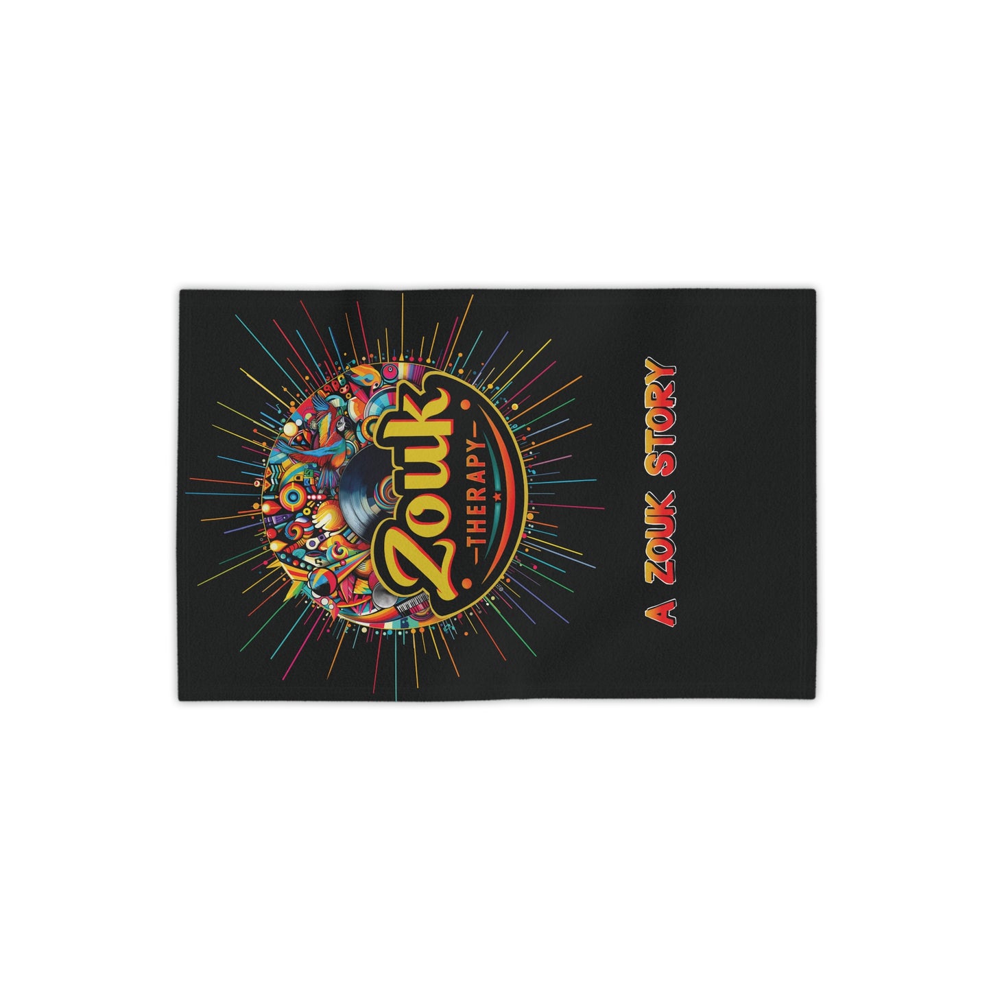 Serviette de plage Zouk Therapy « A Zouk Story » — Ambiance colorée pour le tour des yoles