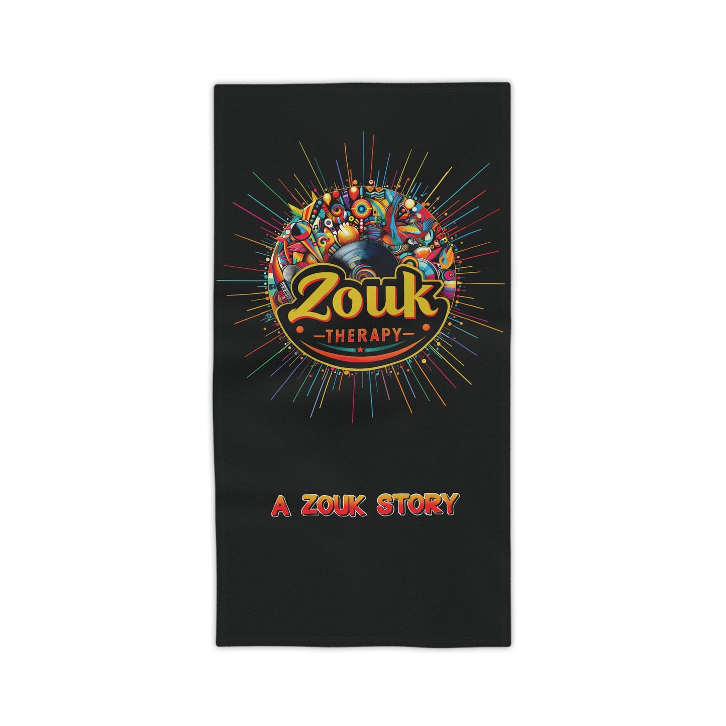 Serviette de plage Zouk Therapy « A Zouk Story » — Ambiance colorée pour le tour des yoles