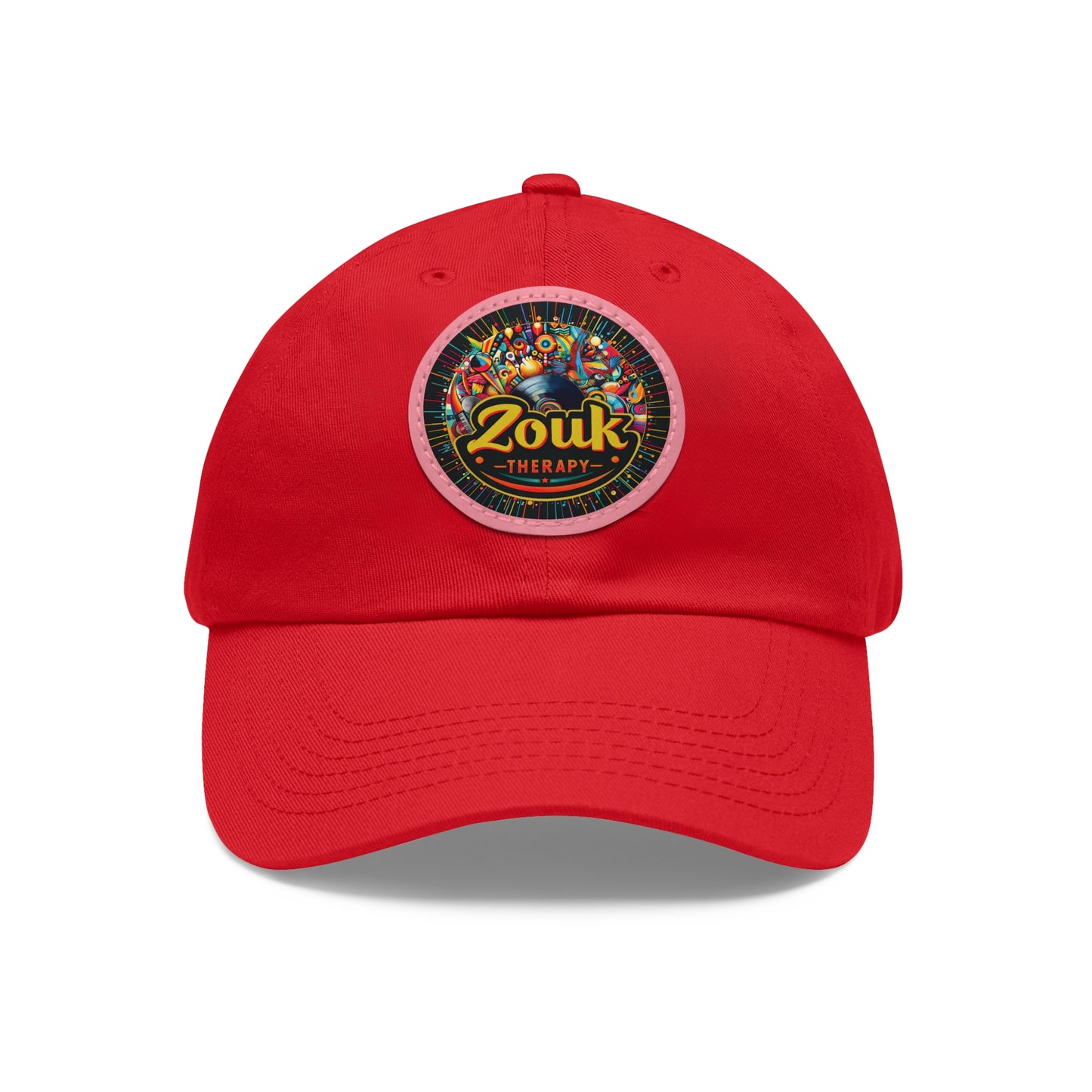 Casquette « Dad Hat » en cuir Zouk Therapy — Casquette pour festivals de musique et soirées