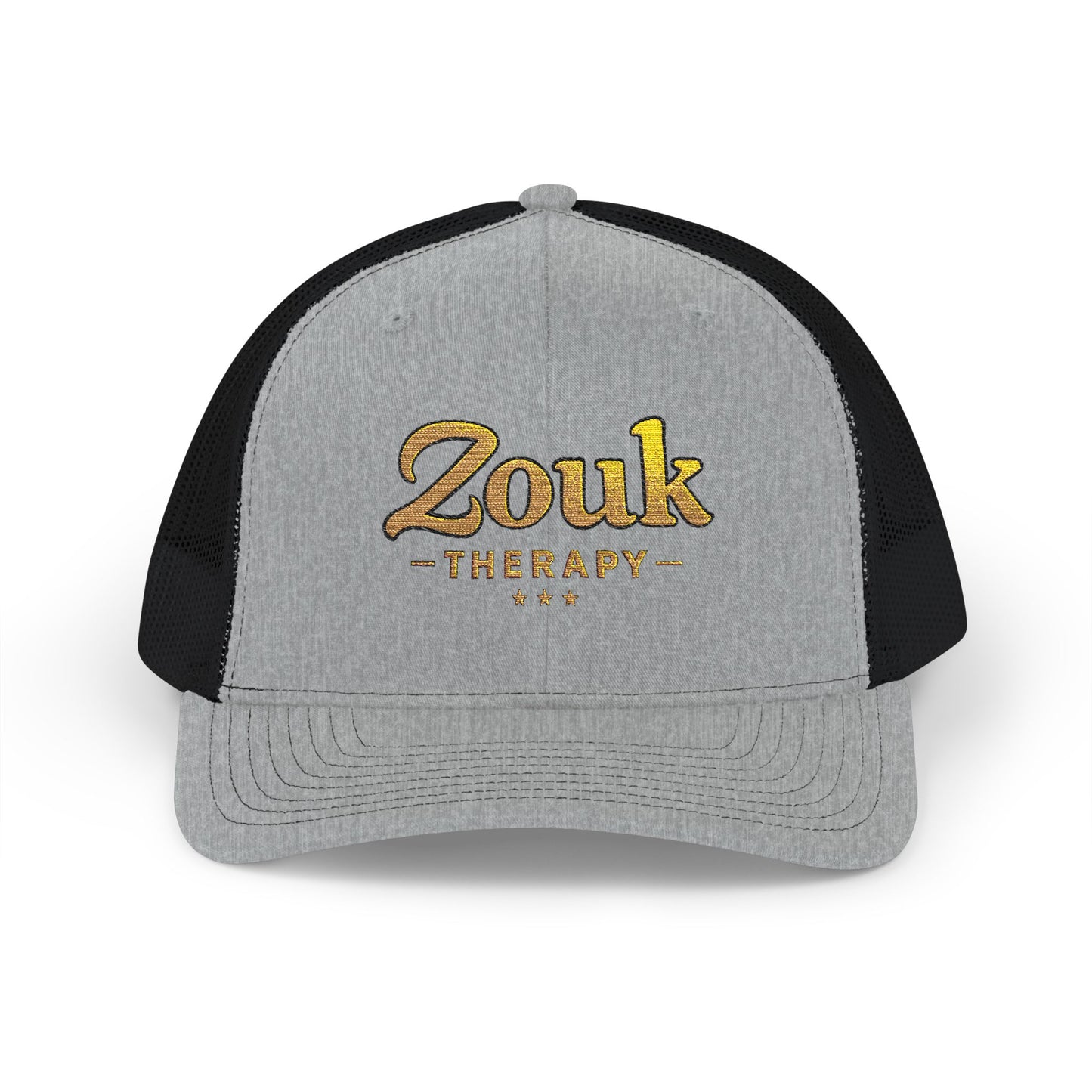 Casquette trucker Zouk Therapy — Casquette snapback avec inscription dorée pour les passionnés de danse