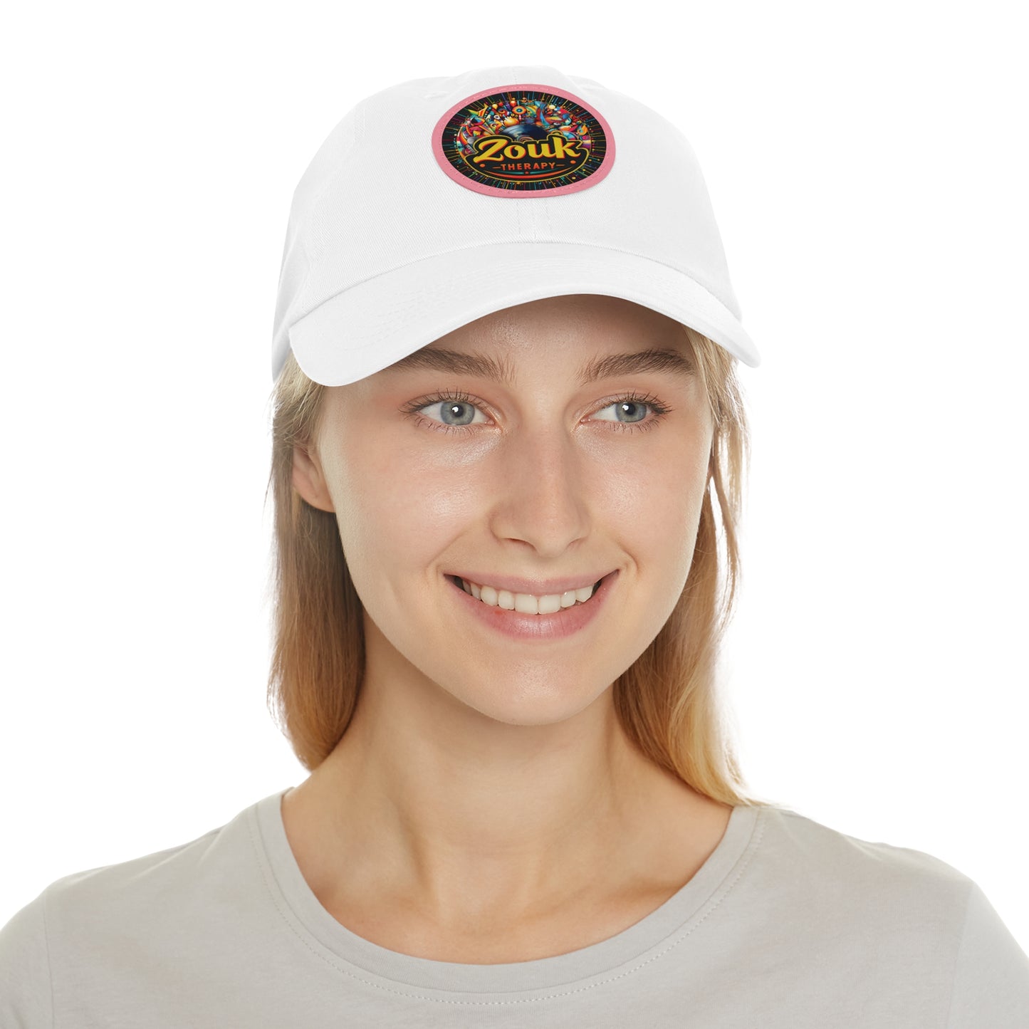 Casquette « Dad Hat » en cuir Zouk Therapy — Casquette pour festivals de musique et soirées