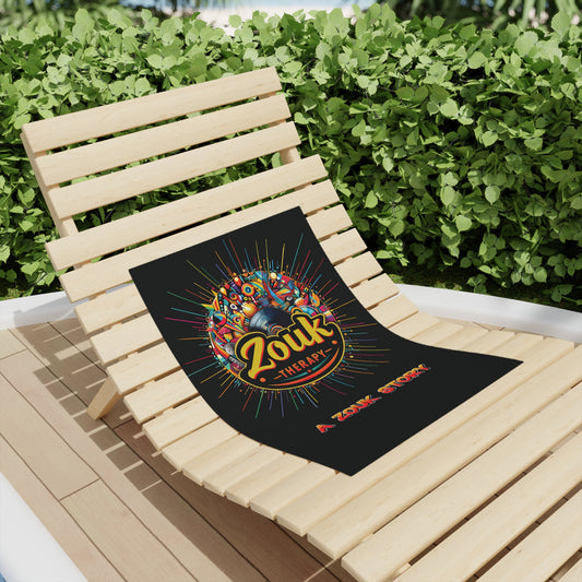 Serviette de plage Zouk Therapy « A Zouk Story » — Ambiance colorée pour le tour des yoles