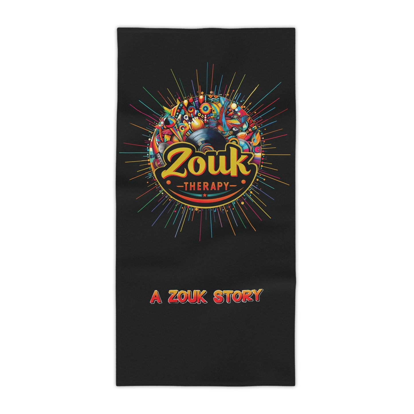 Serviette de plage Zouk Therapy « A Zouk Story » — Ambiance colorée pour le tour des yoles