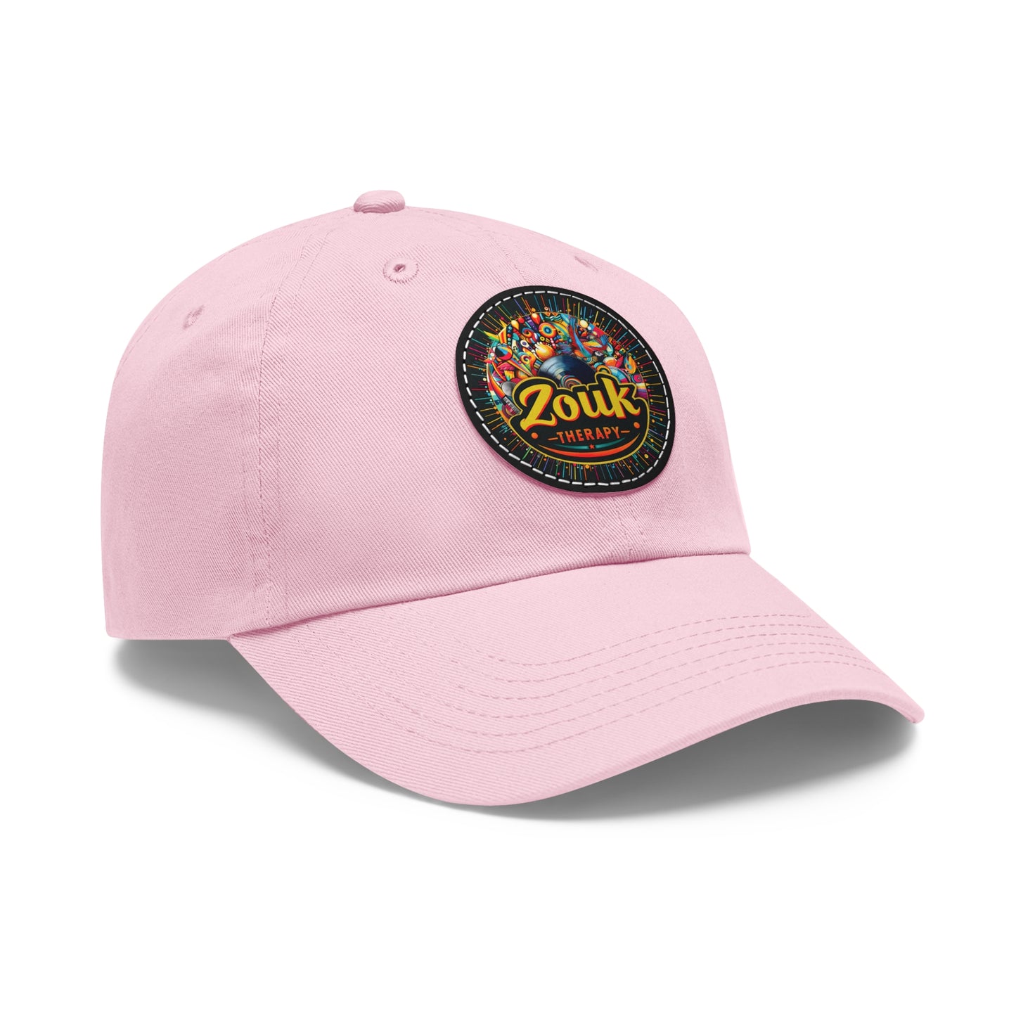 Casquette « Dad Hat » en cuir Zouk Therapy — Casquette pour festivals de musique et soirées