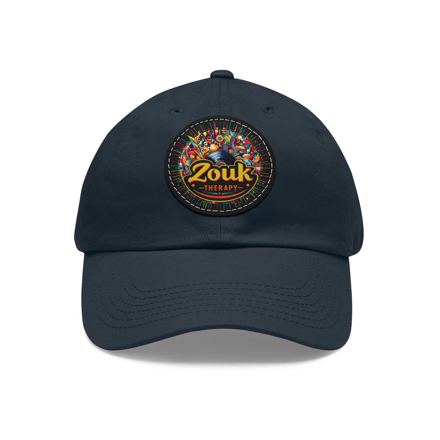 Casquette « Dad Hat » en cuir Zouk Therapy — Casquette pour festivals de musique et soirées