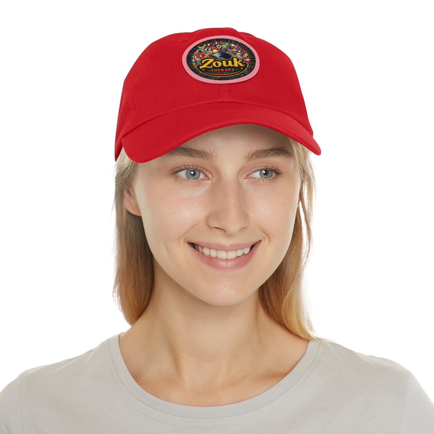 Casquette « Dad Hat » en cuir Zouk Therapy — Casquette pour festivals de musique et soirées