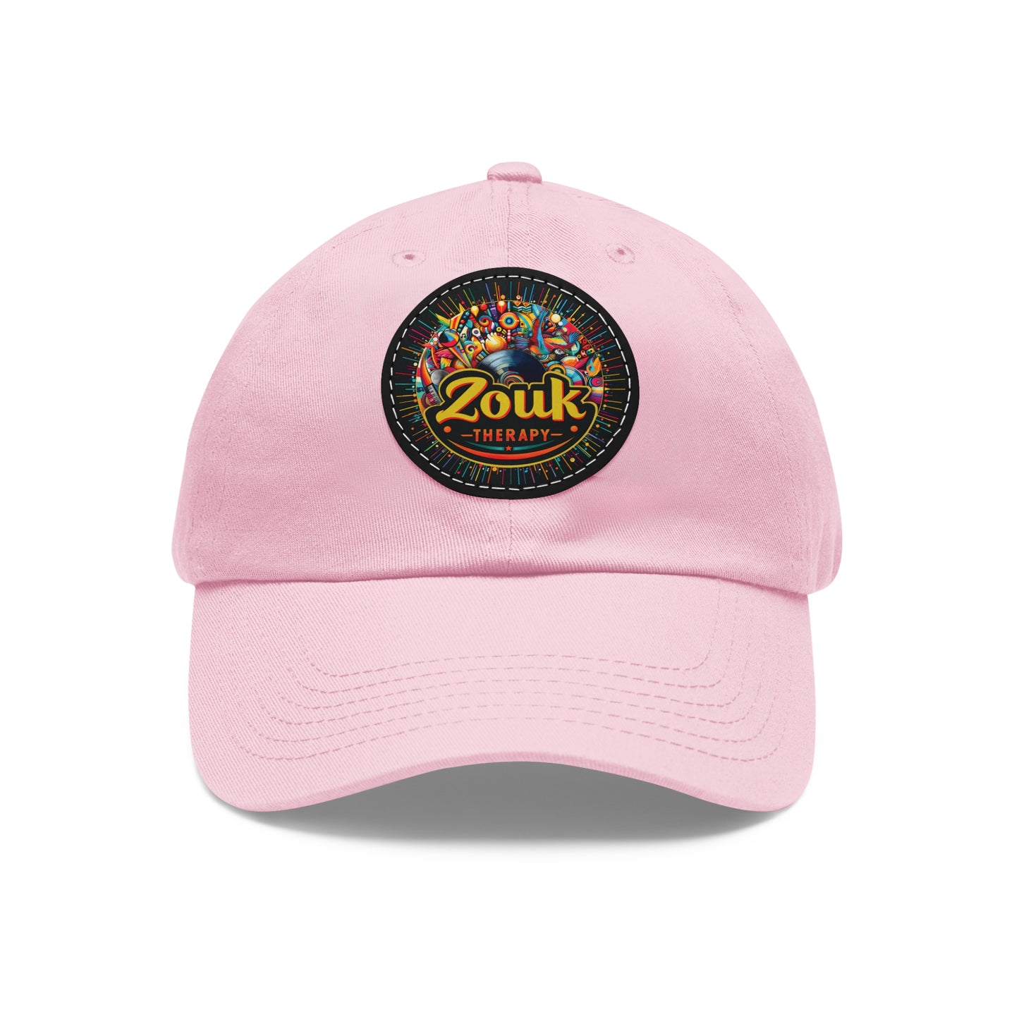 Casquette « Dad Hat » en cuir Zouk Therapy — Casquette pour festivals de musique et soirées