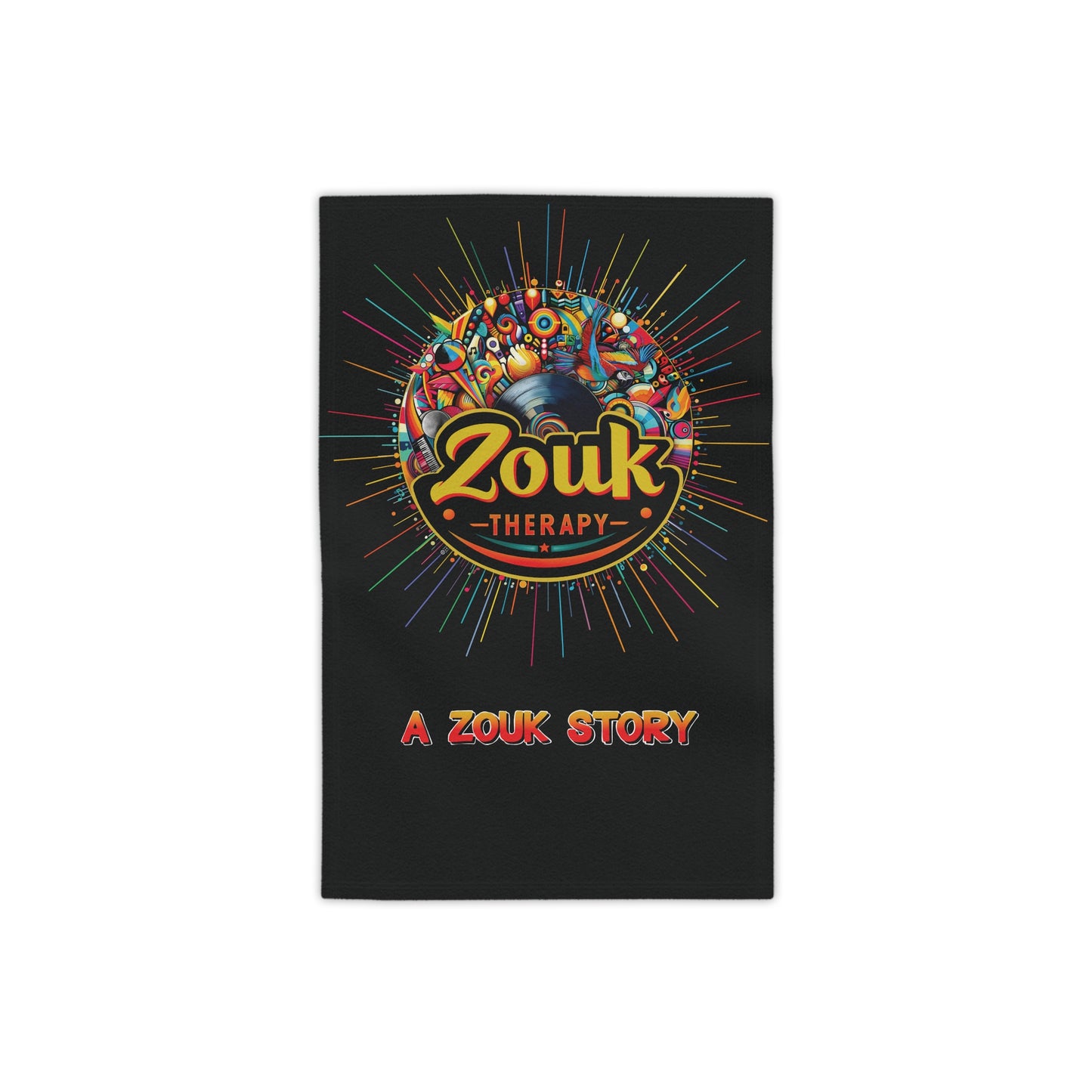 Serviette de plage Zouk Therapy « A Zouk Story » — Ambiance colorée pour le tour des yoles